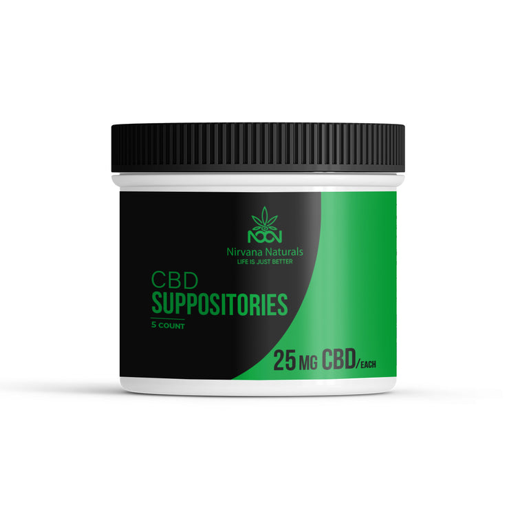 CBD Suppositories 25 MG - Nirvana Naturals CBD