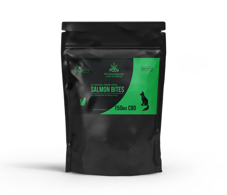 150 MG CBD Salmon Freeze- Dried Bites Pet Treats - Nirvana Naturals CBD