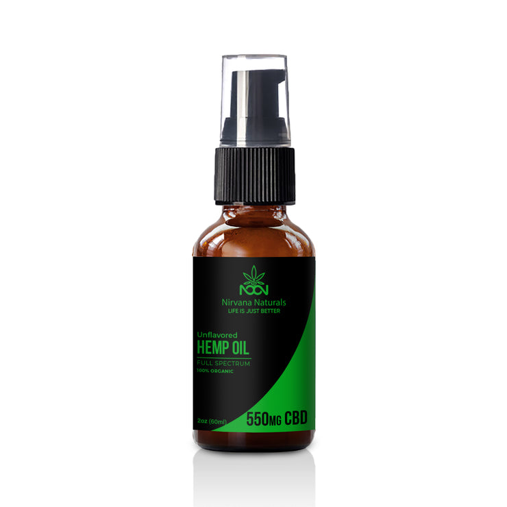 550 MG Hemp Oil - Nirvana Naturals CBD